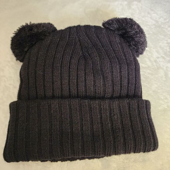 Minnie Mouse Inspired Childs Beanie Hat with Bow - Picture 5 of 6